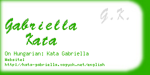 gabriella kata business card